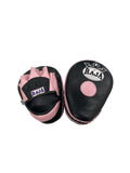 Raja Punch Mitts — Classic Open Finger Black/Light Pink (RPM-6A) — MMAGuy fight gear Phuket