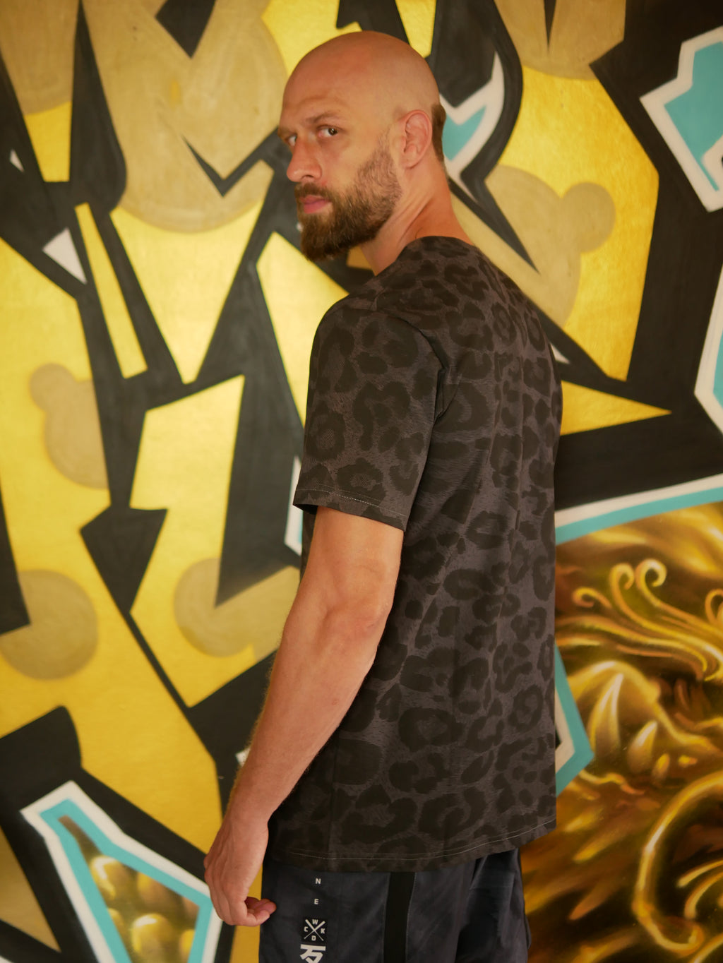 Wicked1 TEE LEOPARD GRAY T-SHIRT