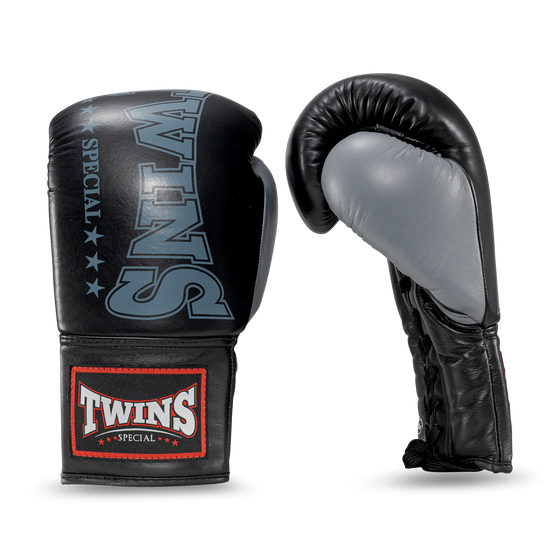 Twins Special LACE UP GLOVES BGLL1-GRAY/ BLACK