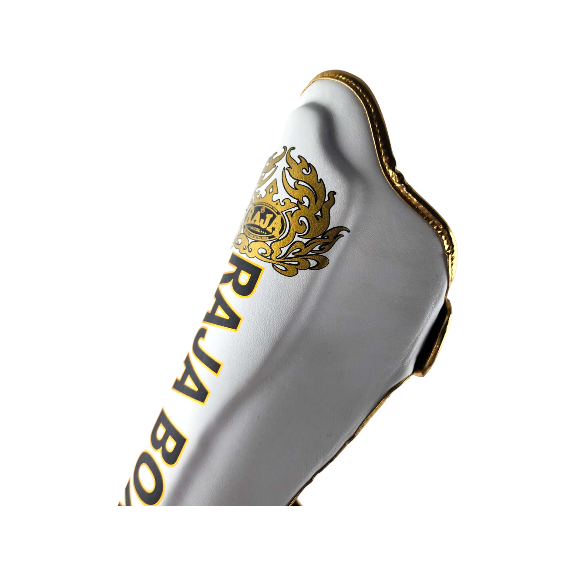 Raja Shin Guards — Lightweight White Gold (LS2) — MMAGuy fight gear Phuket