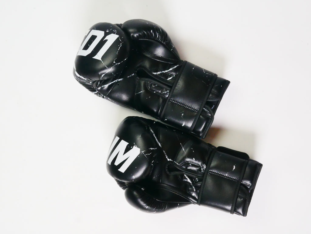 Wicked1 Boxing Gloves Broken Black (leather)