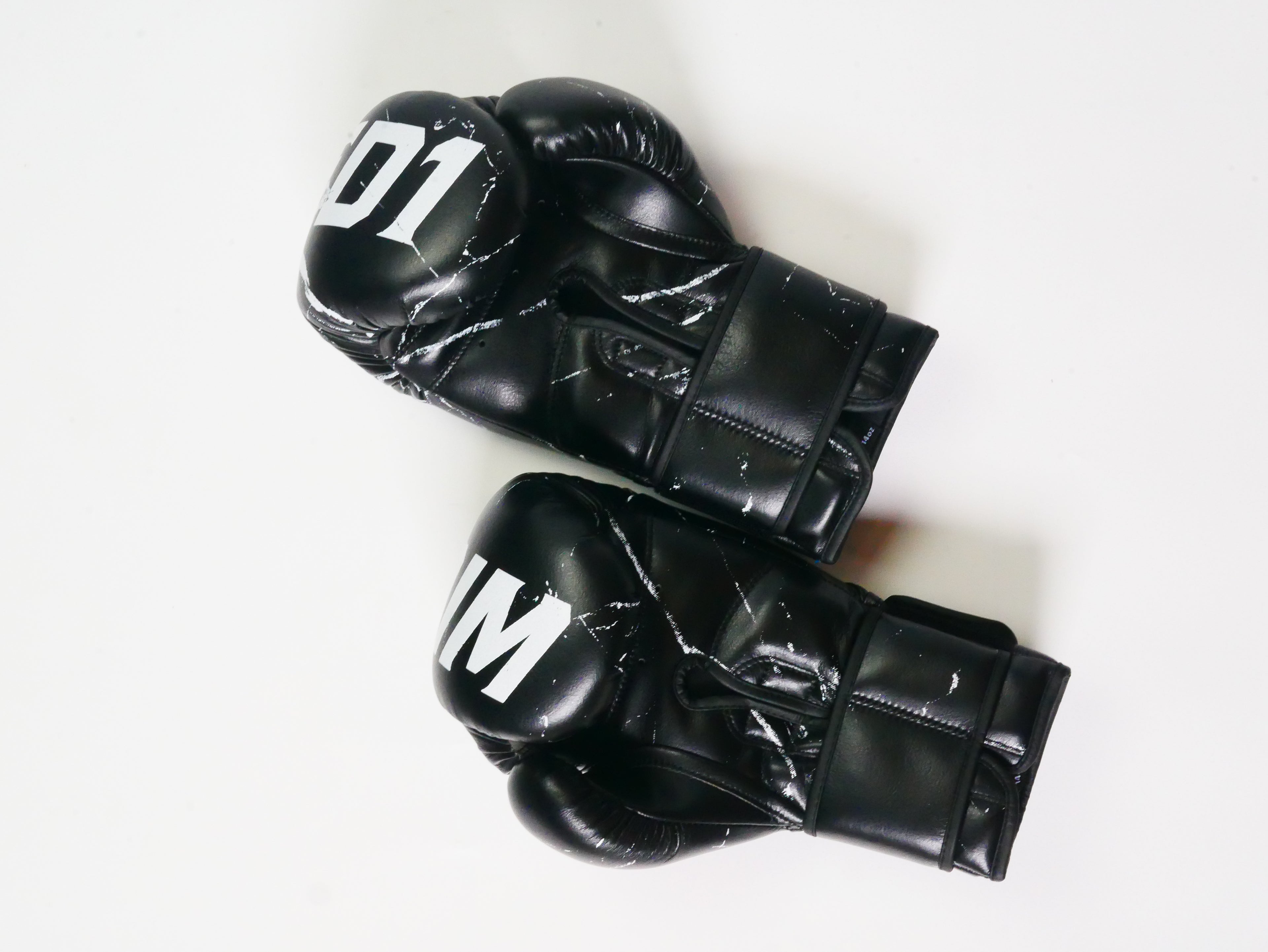 Wicked1 Boxing Gloves Broken Black (leather)