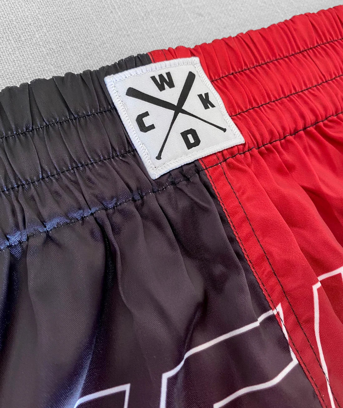 Wicked1 MUAY THAI SHORT RAW RED