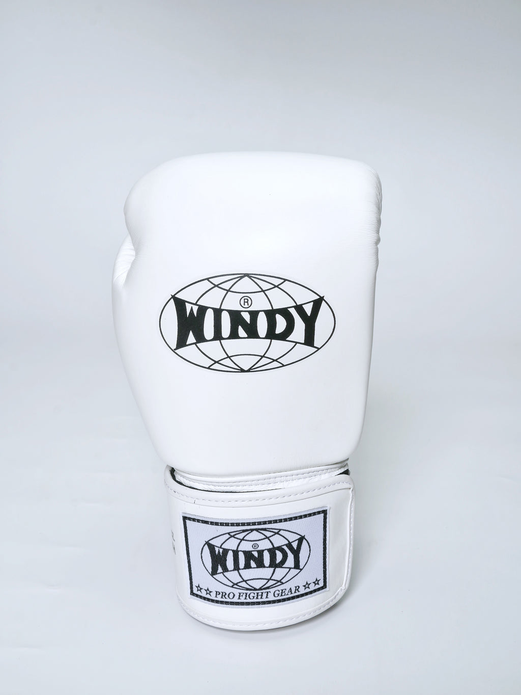 Windy Boxing Gloves Velcro White — palm view