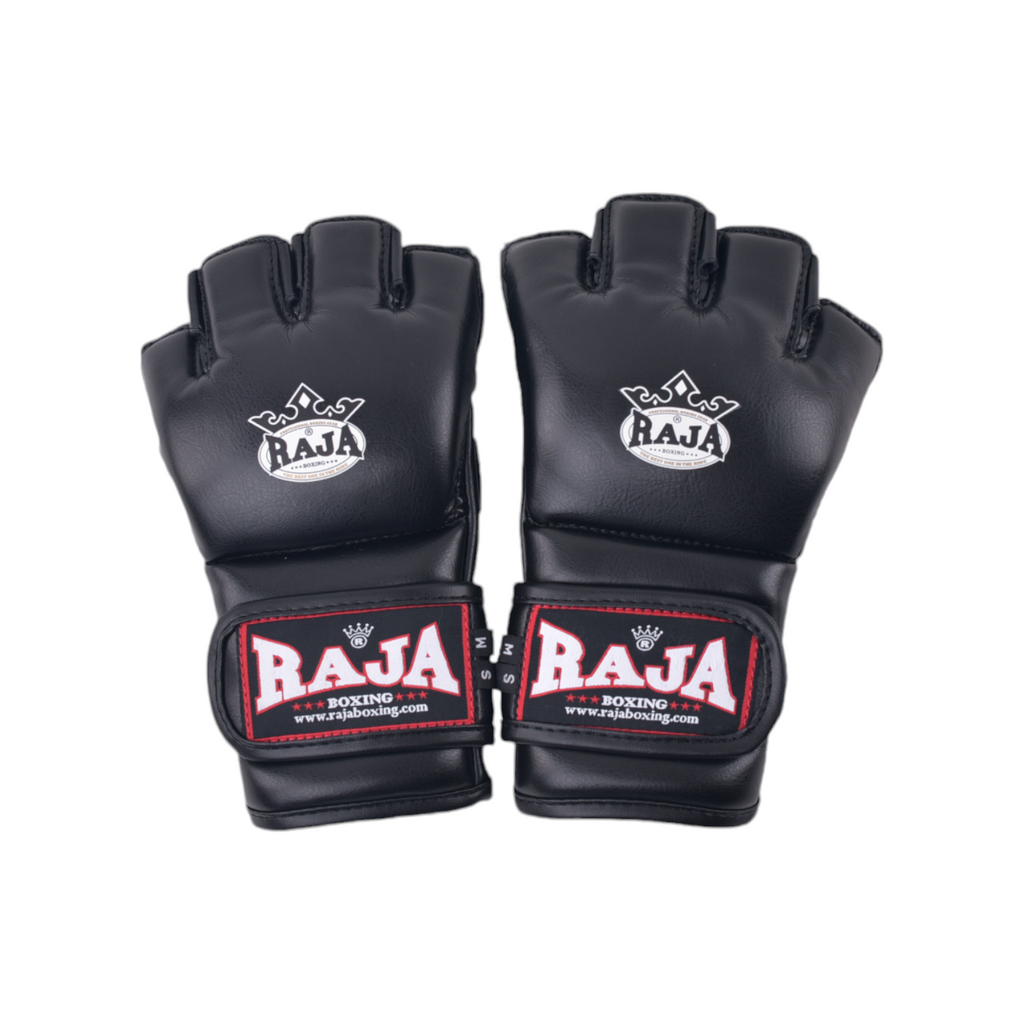 Raja MMA Gloves — Velcro Black (RGG-1) — MMAGuy fight gear Phuket