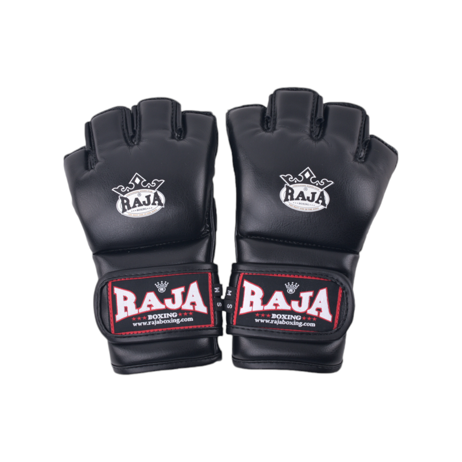 Raja MMA Gloves — Velcro Black (RGG-1) — MMAGuy fight gear Phuket