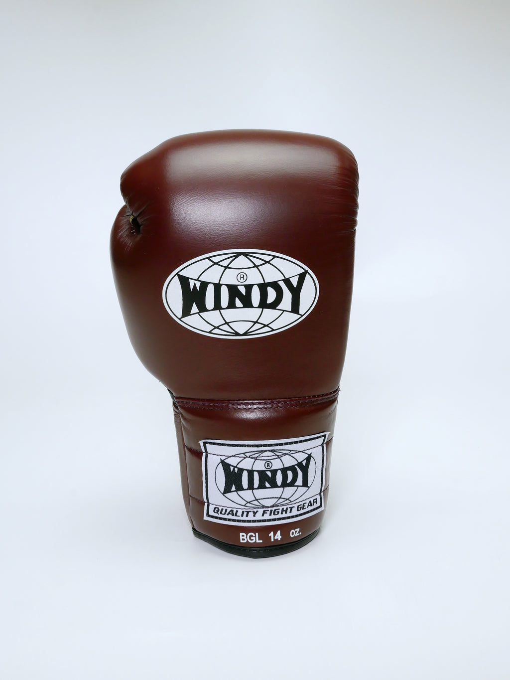 Windy Boxing Gloves Lace up Maroon — pair view
