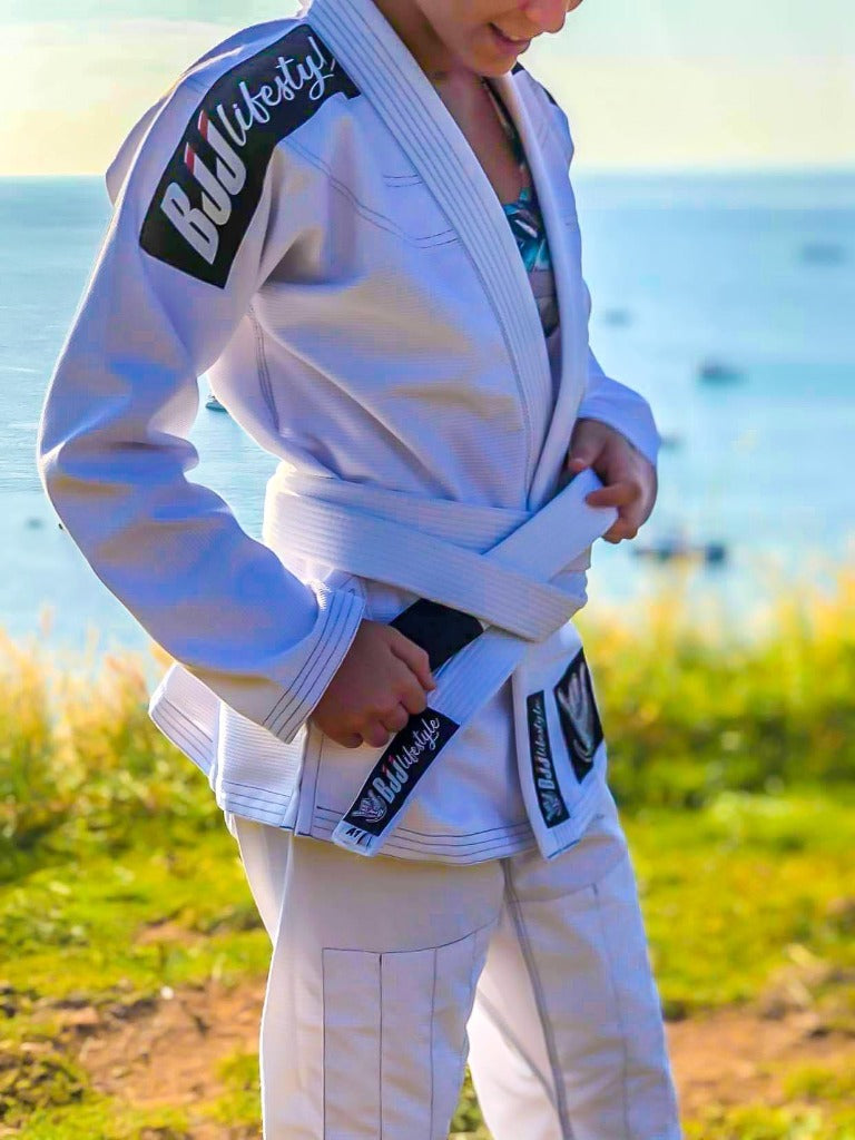 BJJ White Belt - Pearl Weave Cotton Resilience | Bjjlifestyle
