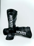 Wicked1 Shinguards UPSET Black(MF) — fight gear in Phuket (Chalong) | MMAGuy