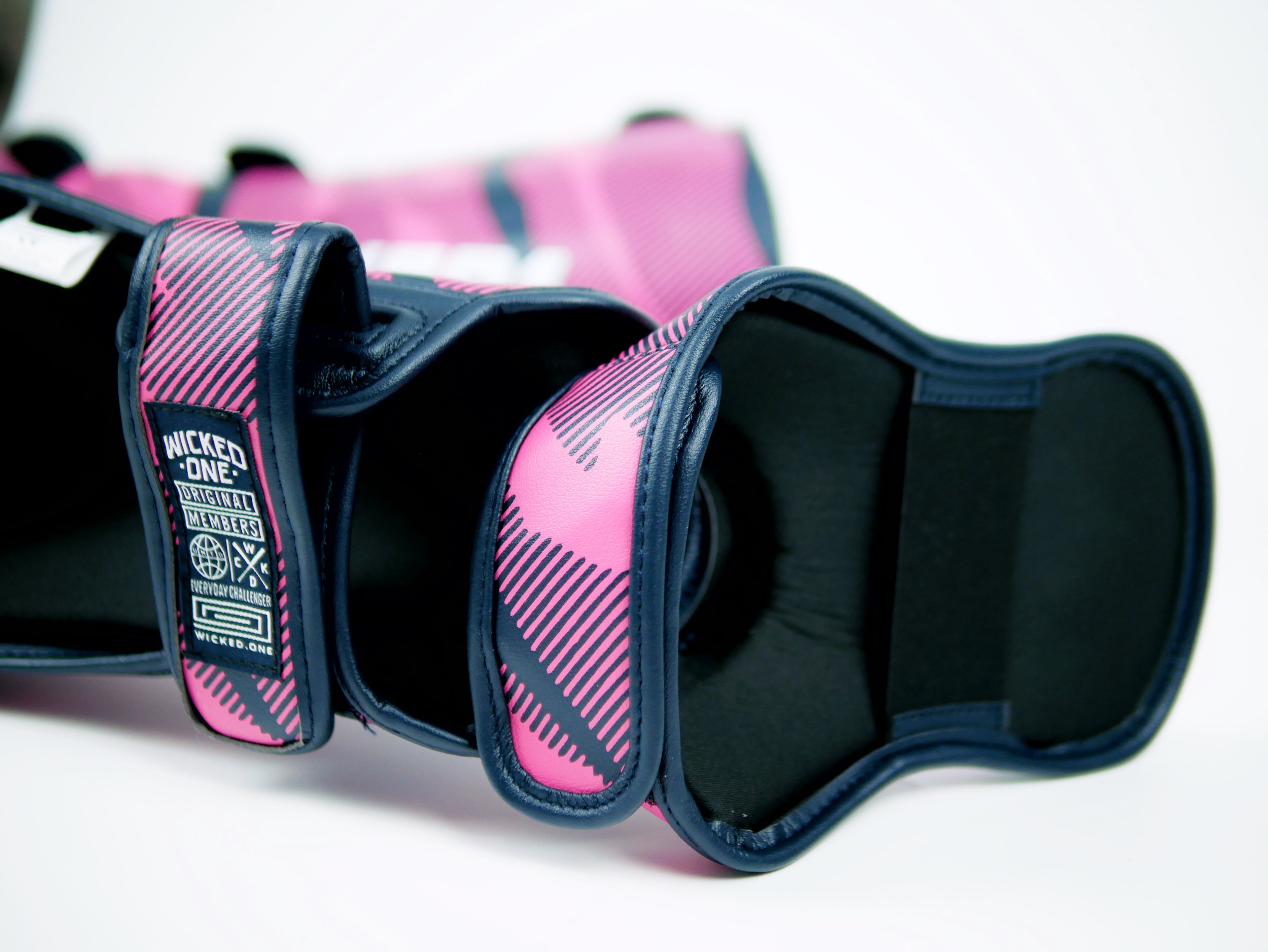 Wicked1 Shinguards UPSET Pink(MF) — view 4, fight gear Phuket | MMAGuy