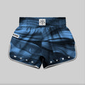 Wicked1 MUAY THAI SHORT ABSTRACT BLEU