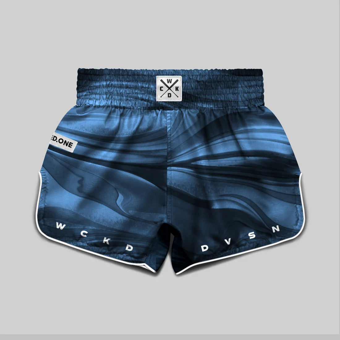 Wicked1 MUAY THAI SHORT ABSTRACT BLEU