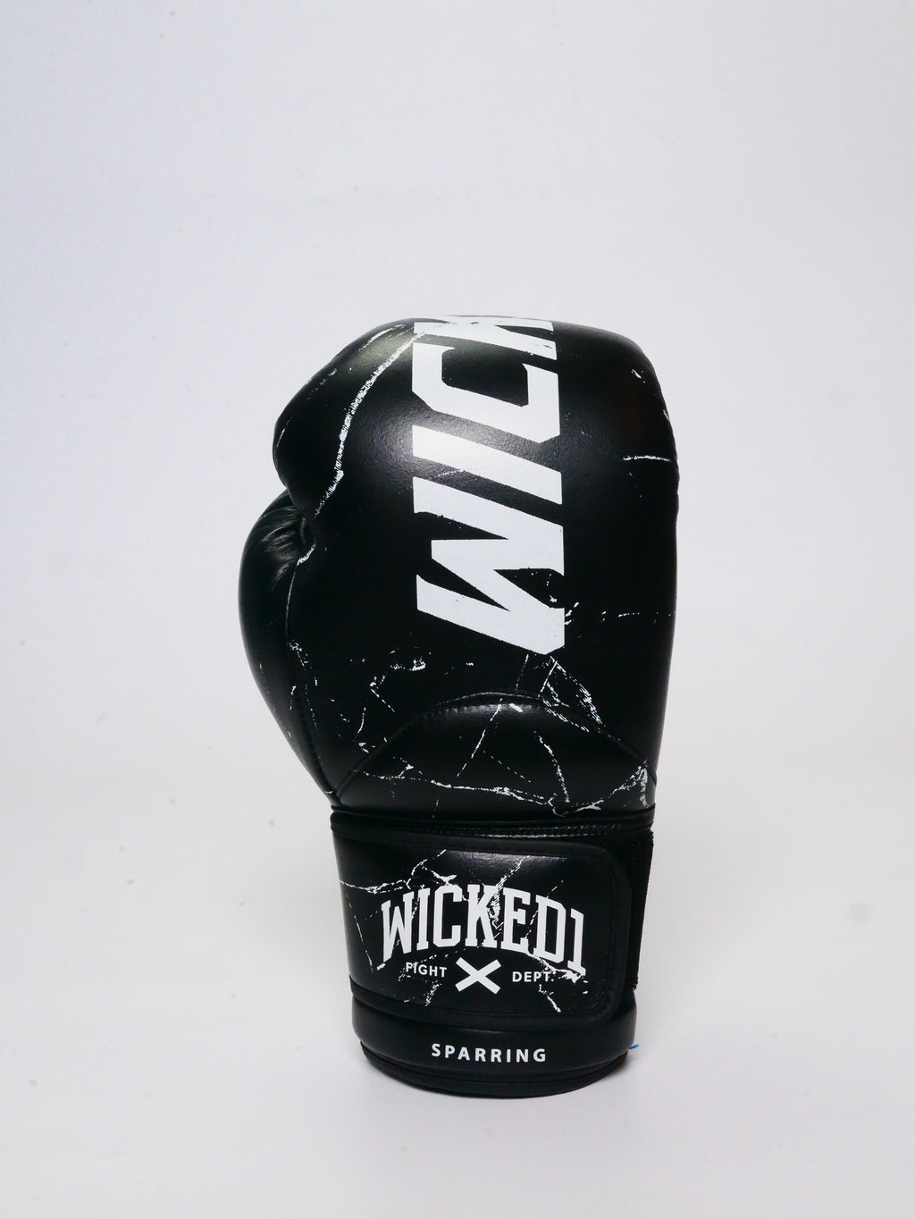 Wicked1 Boxing Gloves Broken Black (leather)