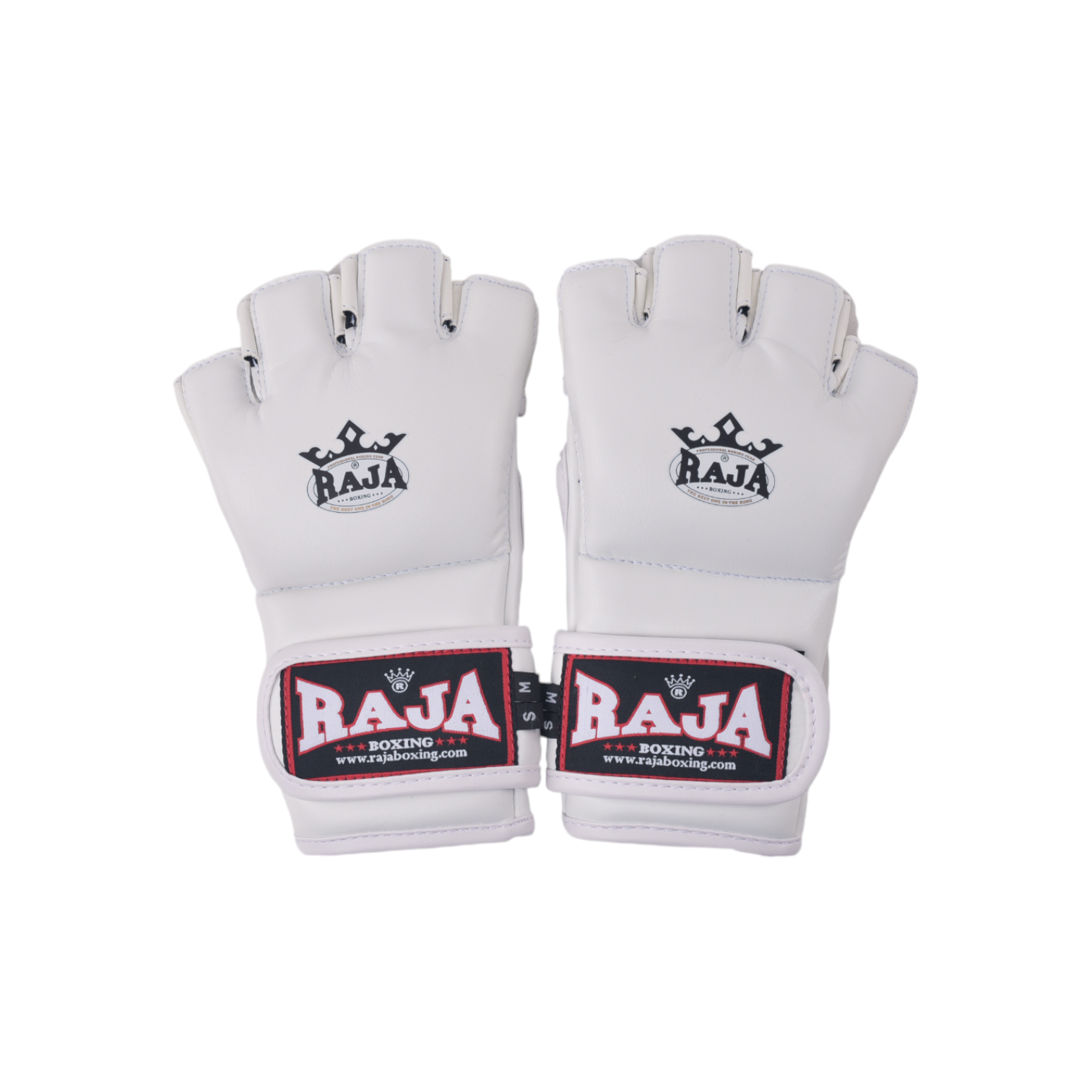 Raja MMA Gloves — Velcro White (RGG-1) — MMAGuy fight gear Phuket