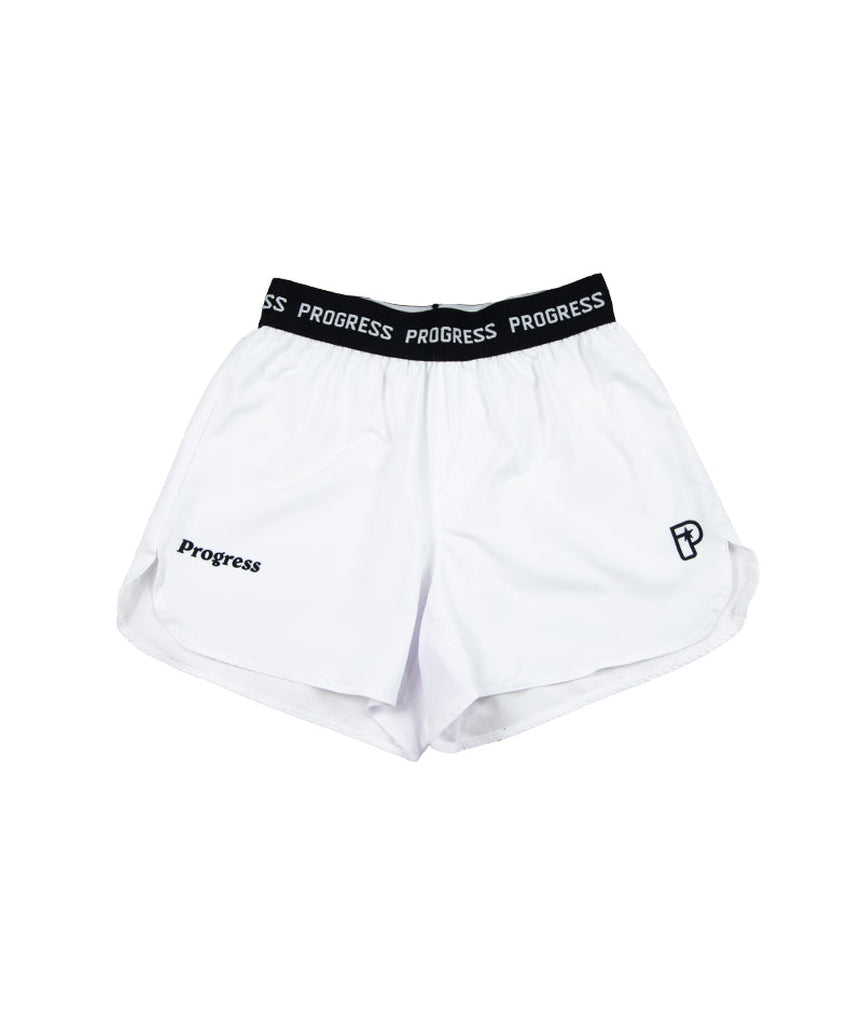 Progress Jiu Jitsu Academy MMA Fight Shorts White