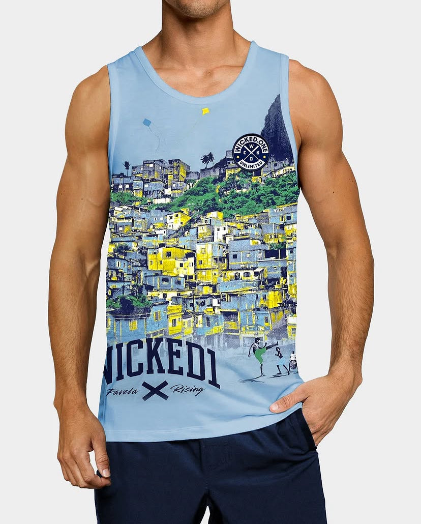 Wicked1 ON AIR Favila Blue TANK TOP