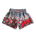Raja Muay Thai Shorts — Aztec Red — MMAGuy fight gear Phuket