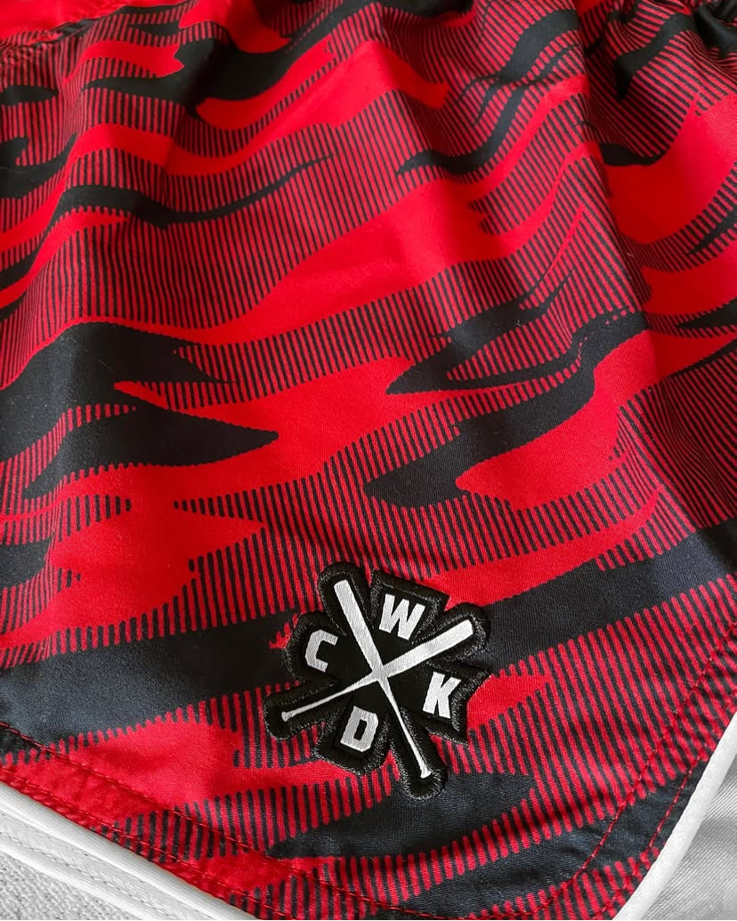 Wicked1 MUAY THAI SHORT
 Camo RED
