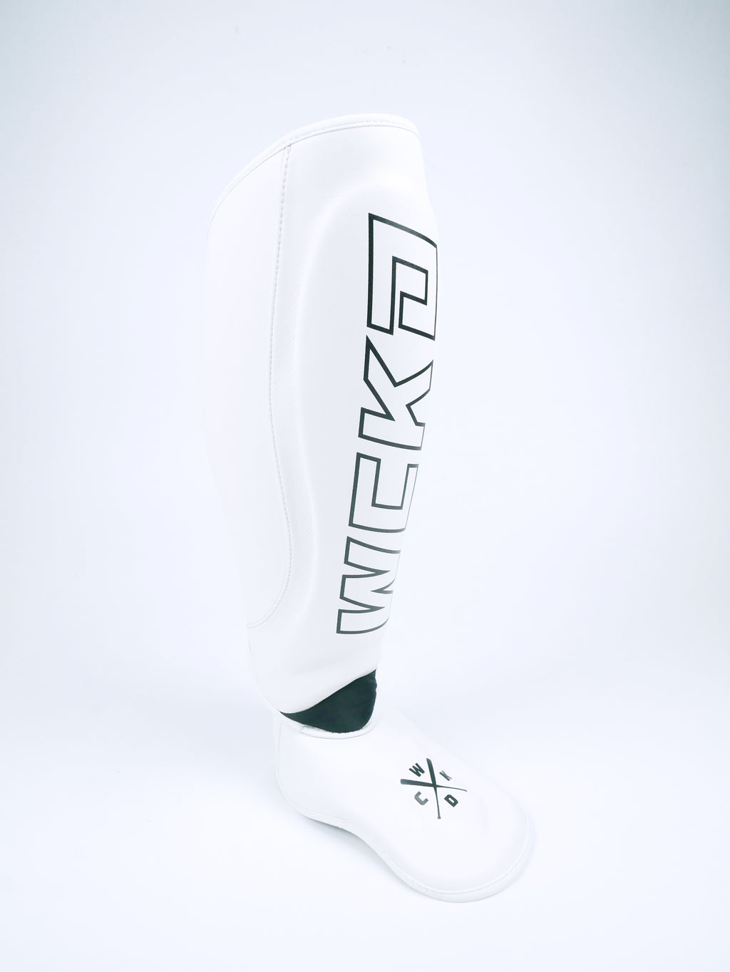 Wicked1 Shinguards RAW White (MF) — view 4, fight gear Phuket | MMAGuy