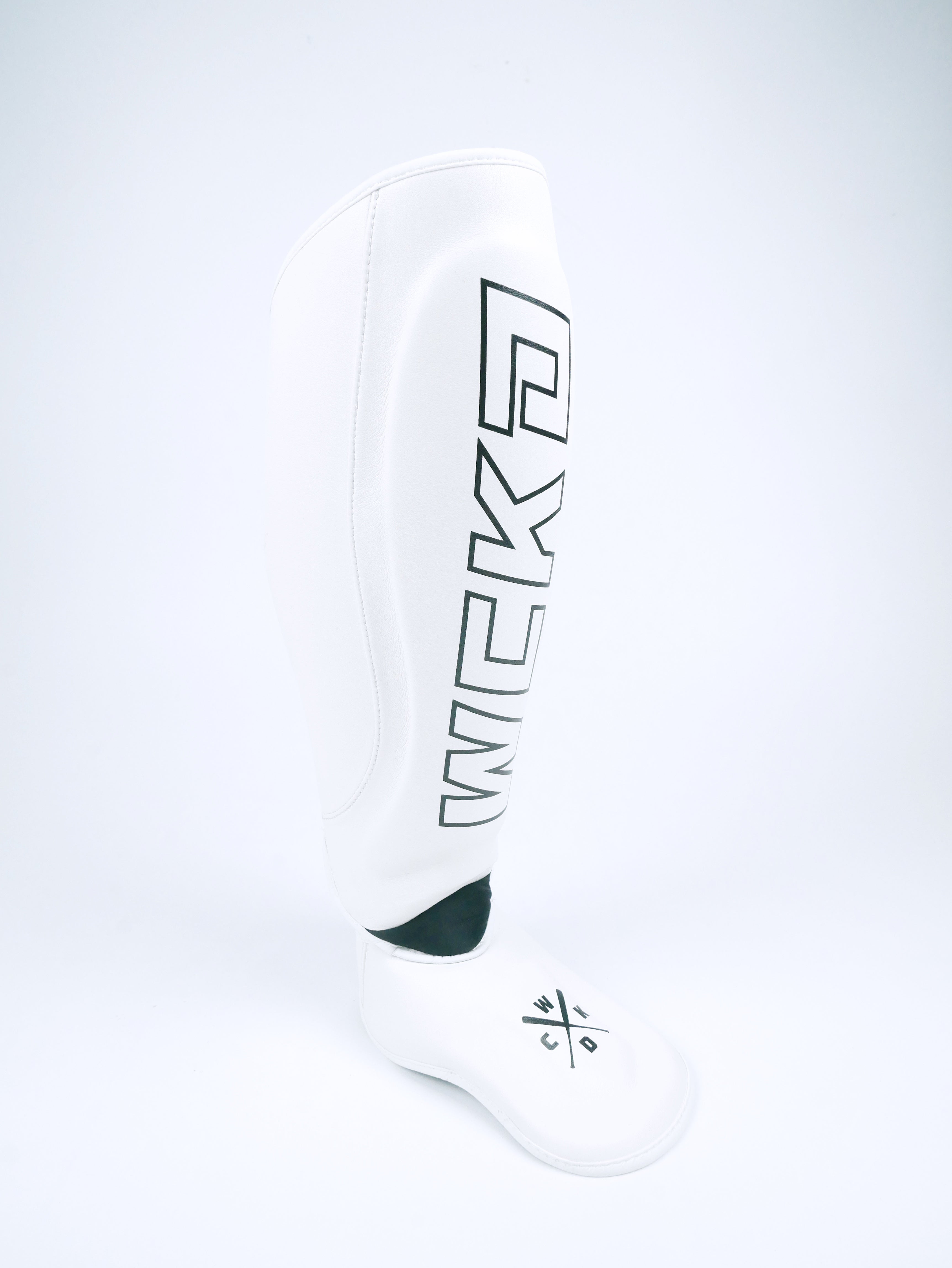Wicked1 Shinguards RAW White (MF) — view 4, fight gear Phuket | MMAGuy
