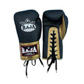 Raja Boxing Gloves — Single Lace Up Black/Gold (RBGL-1) — MMAGuy fight gear Phuket