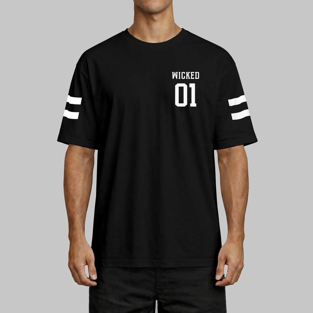 Wicked1 OVERSIZE QUARTERBACK T-SHIRT