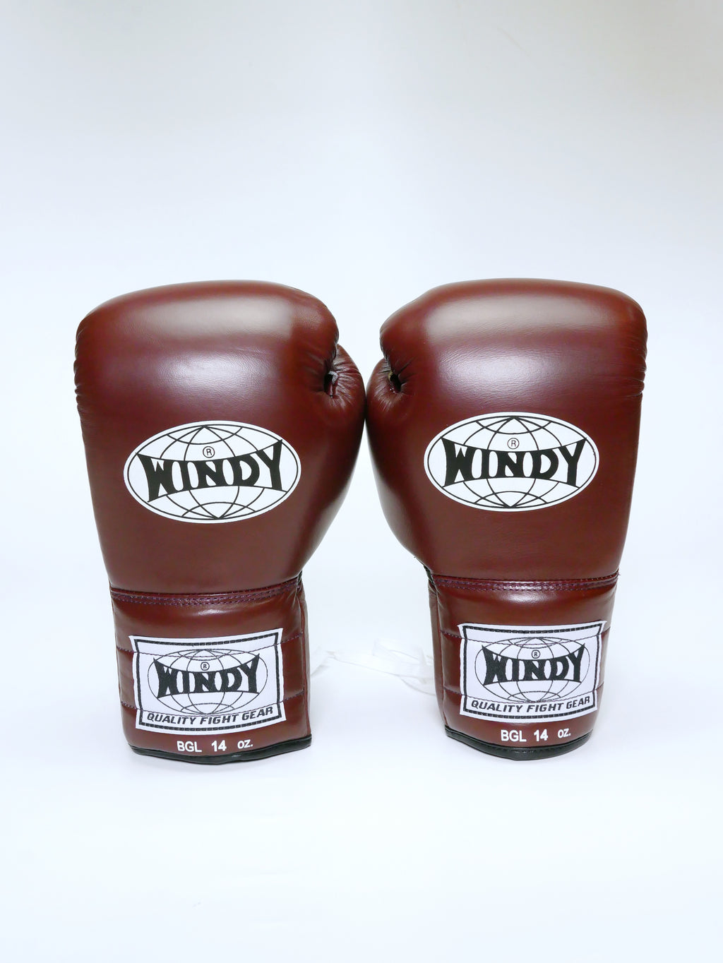 Windy Boxing Gloves Lace up Maroon — side view