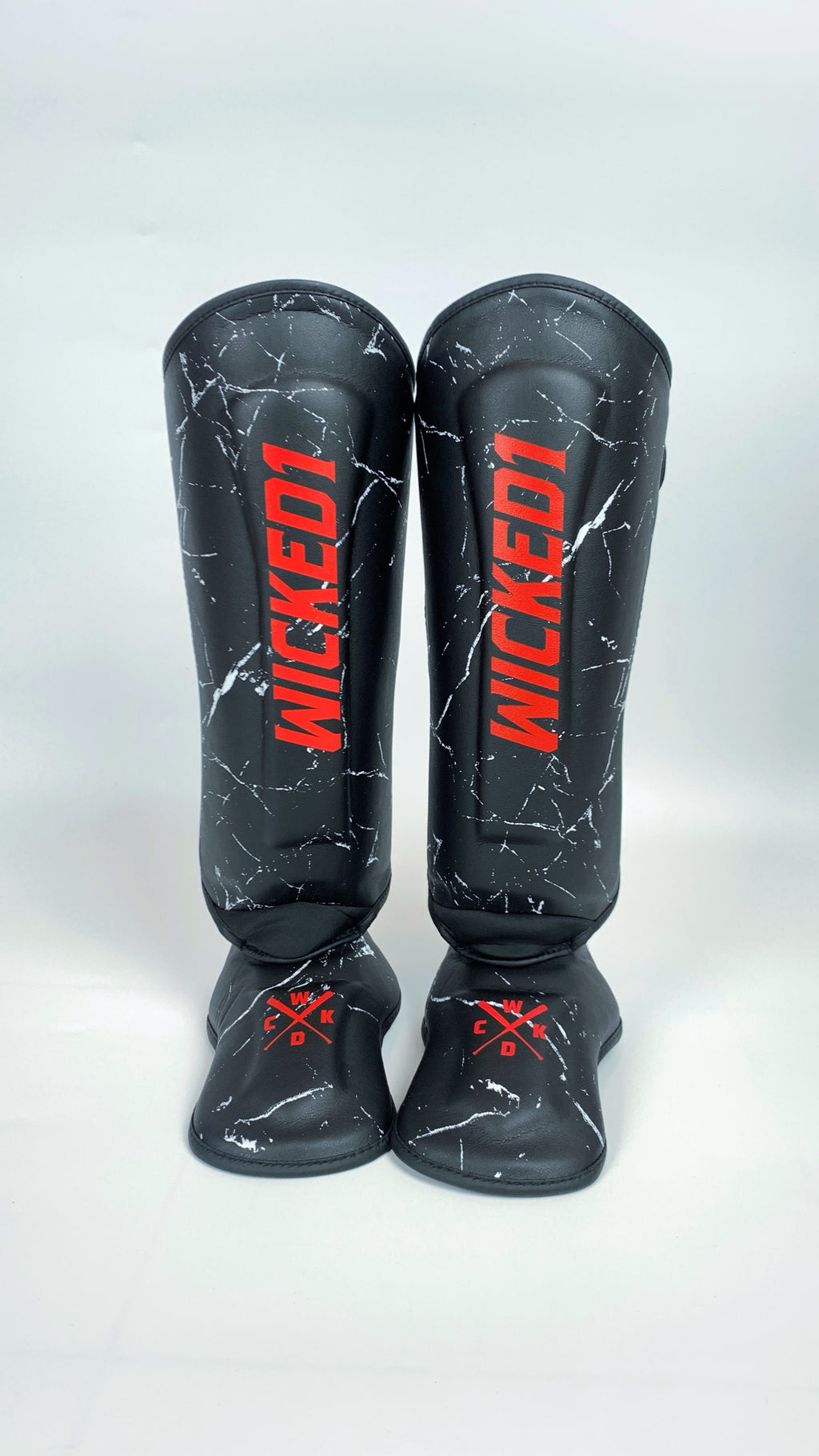 Wicked1 Shinguards Broken Red