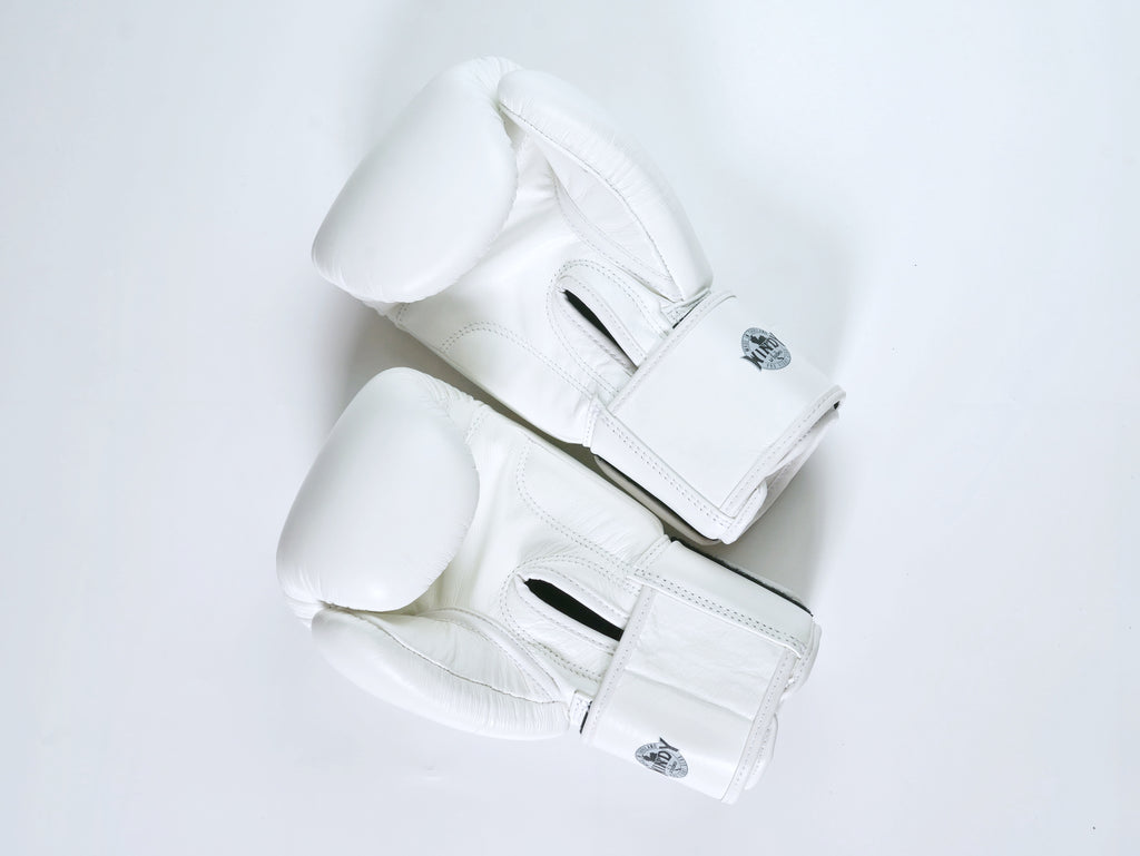 Windy Boxing Gloves Velcro White — pair view