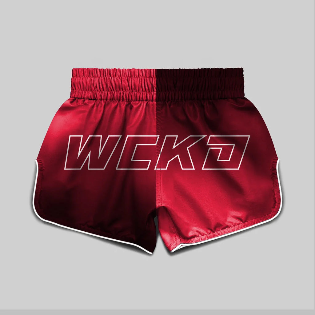 Wicked1 MUAY THAI SHORT RAW RED