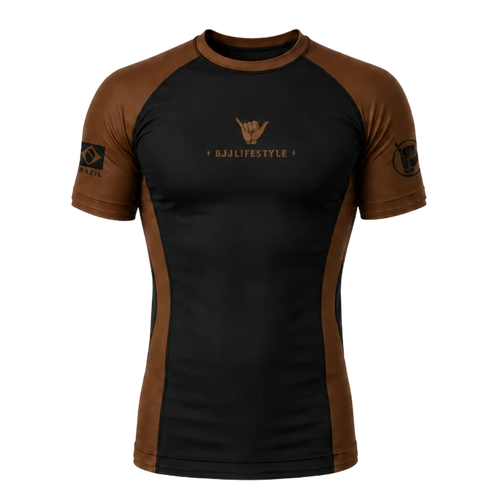 BJJ Lifestyle Where Fear Ends rashguard, front
