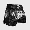 Wicked1 MUAY THAI SHORT HACKER BLACK