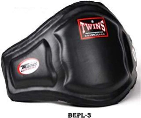 Twins Special BEPL3 BLACK Belly Protector พร้อมแถบตีนตุ๊กแก หนัง