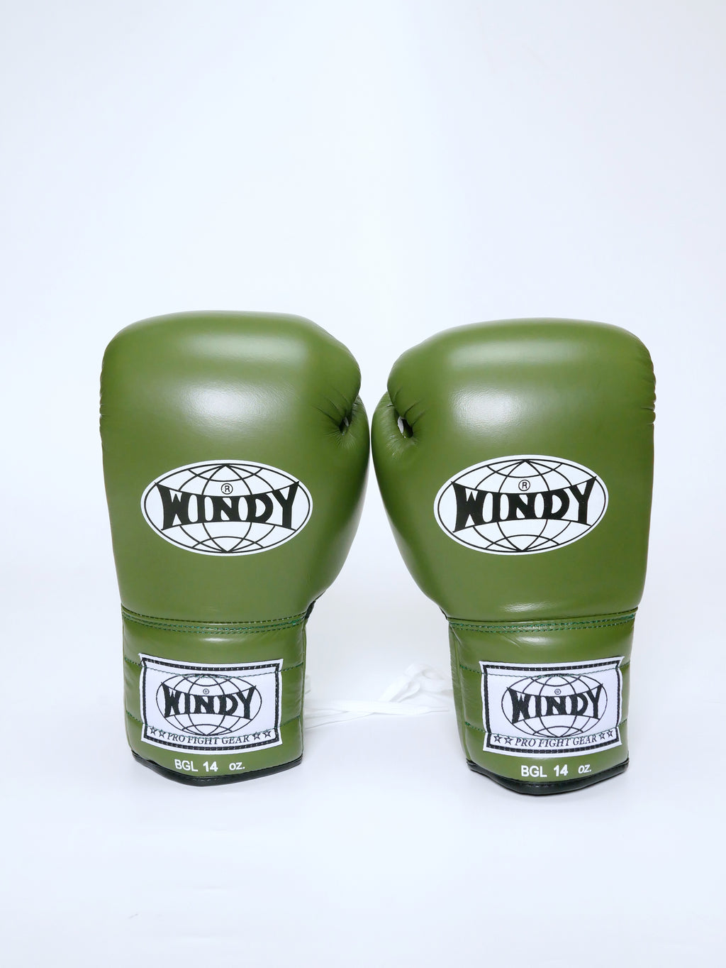 Windy Boxing Gloves Lace up Olive — side view