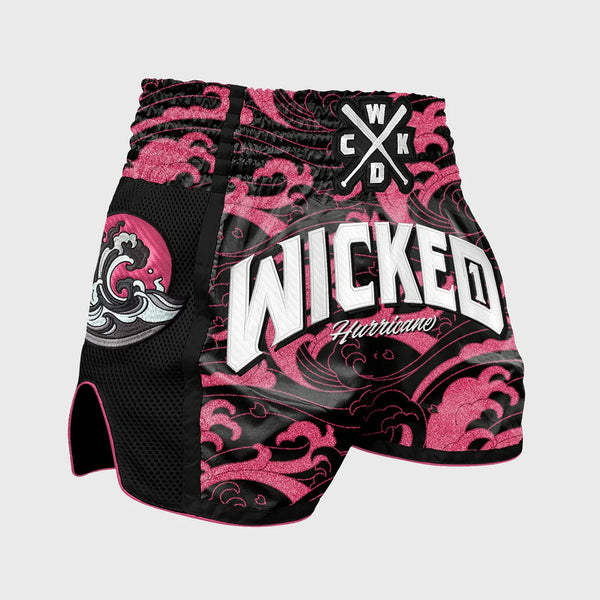 Wicked1 MUAY THAI SHORT HURRICANE PINK — fight gear in Phuket (Chalong) | MMAGuy