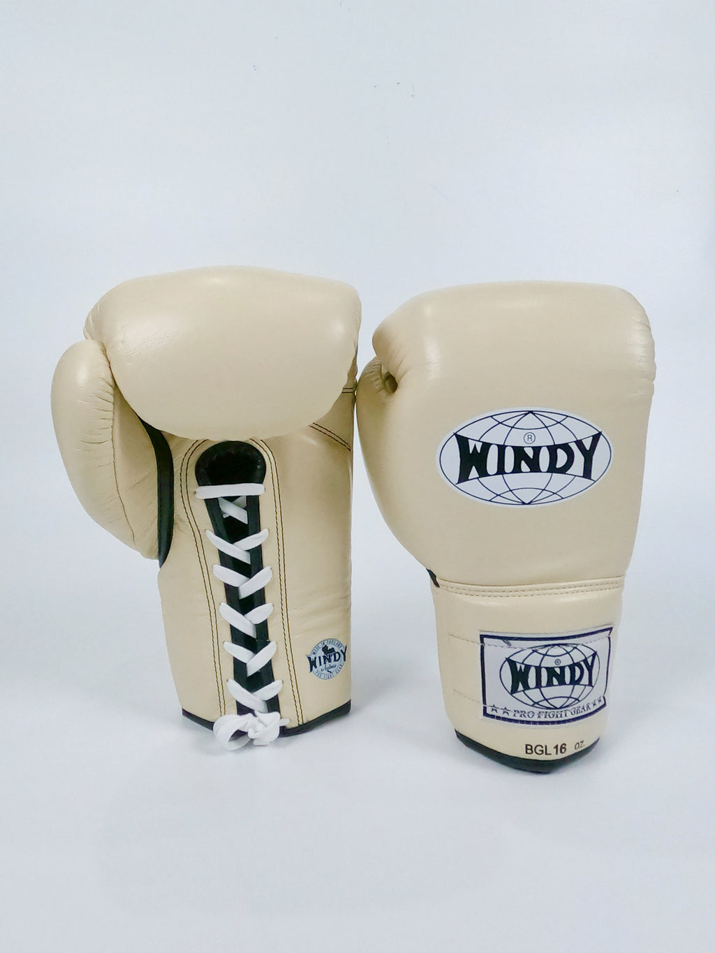 Windy Boxing Gloves Lace up Cream