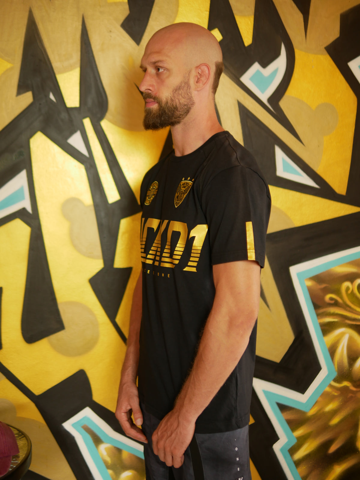 Wicked1 TEE Black Gold T-SHIRT