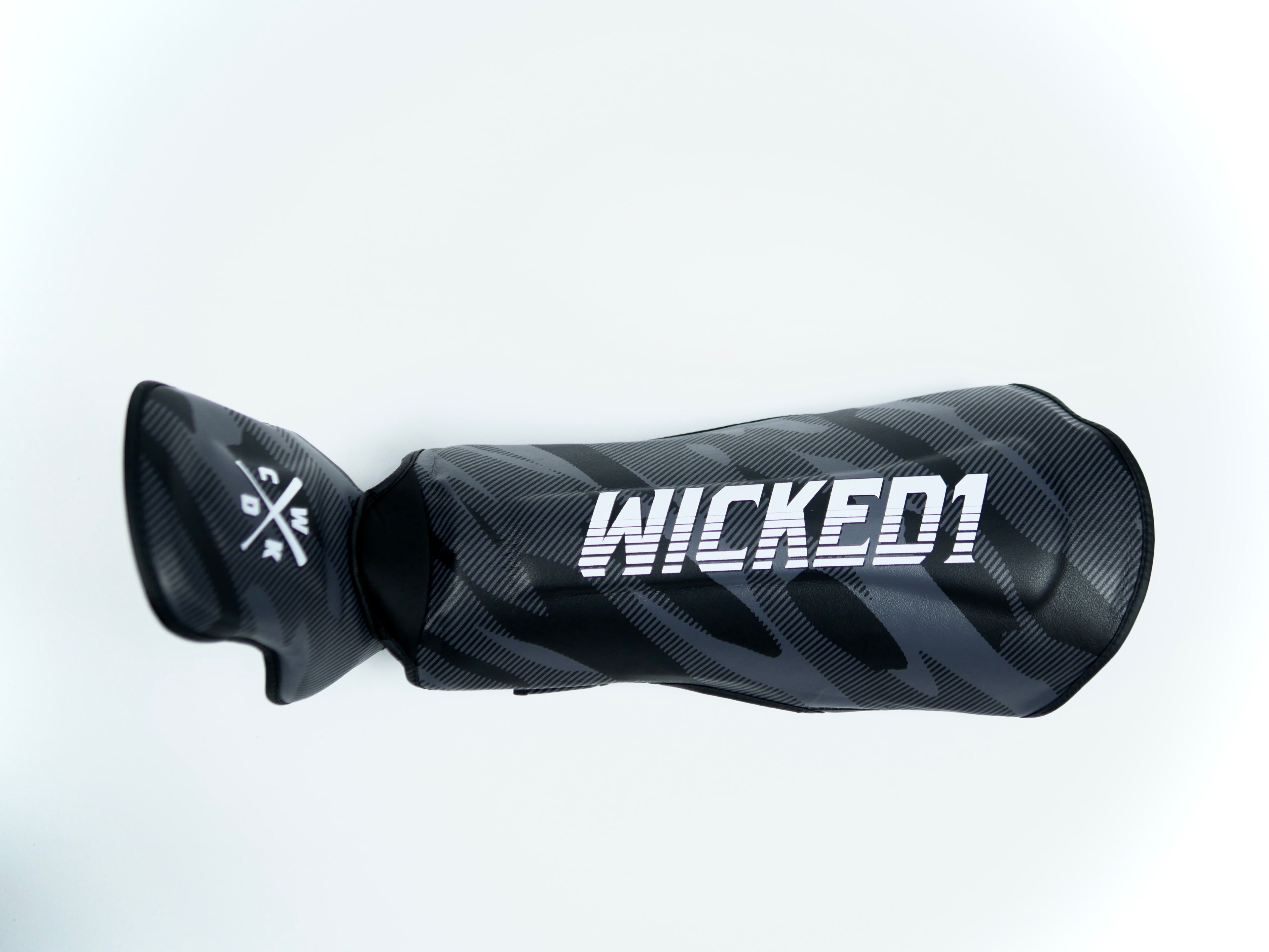 Wicked1 Shinguards UPSET Black(MF) — view 3, fight gear Phuket | MMAGuy