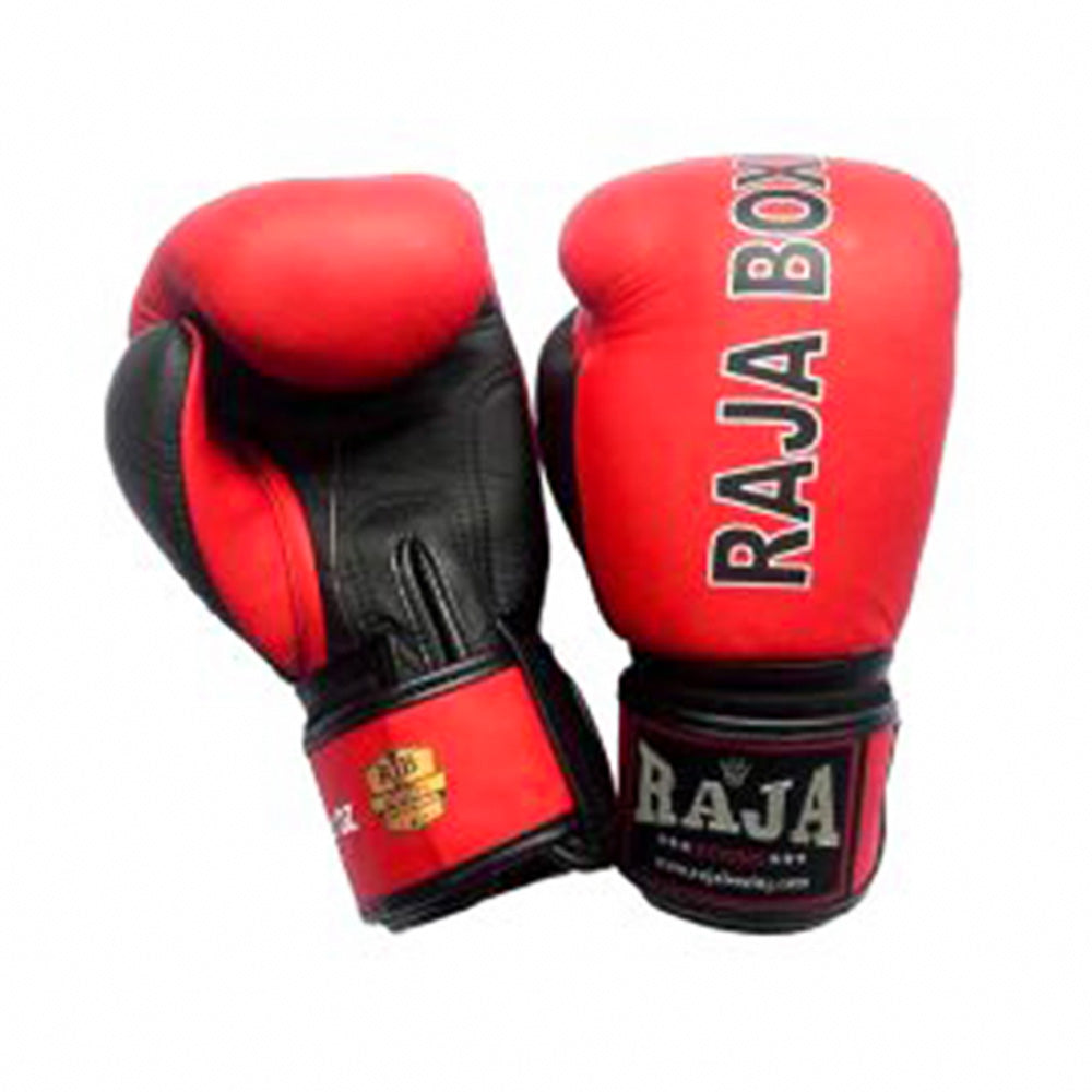 Raja Boxing Gloves — The Original Red/Black (RJB-P1-1) — MMAGuy fight gear Phuket