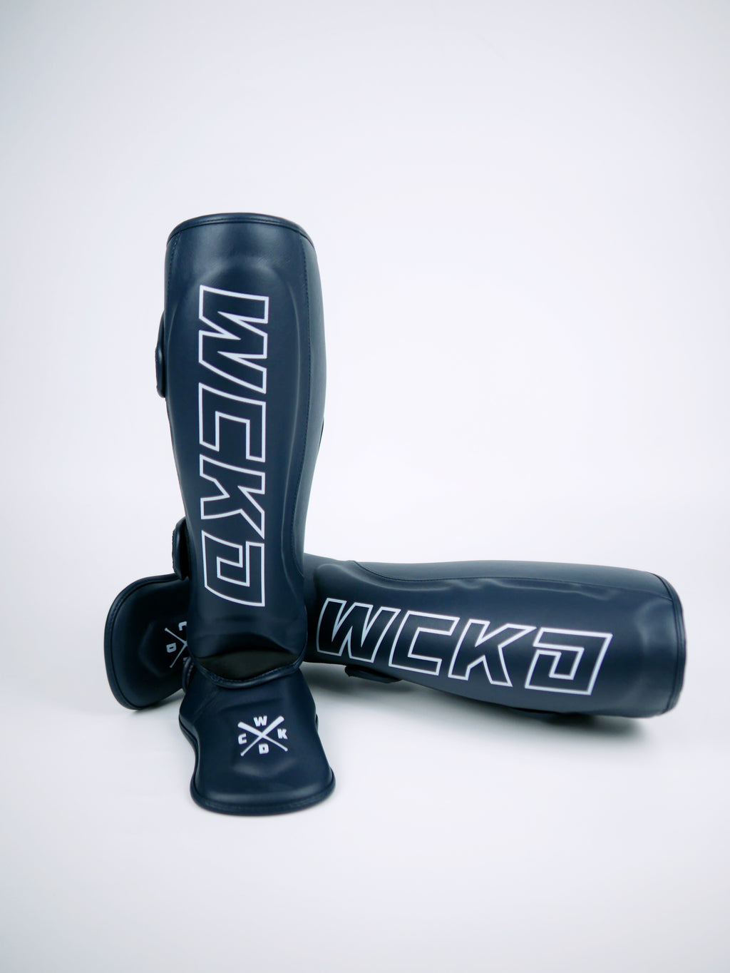 Wicked1 Shinguards RAW Navy (MF) — fight gear in Phuket (Chalong) | MMAGuy
