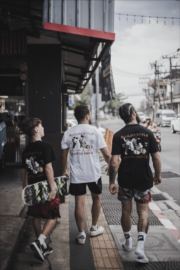 T-shirt Jiujitsu Saves - White