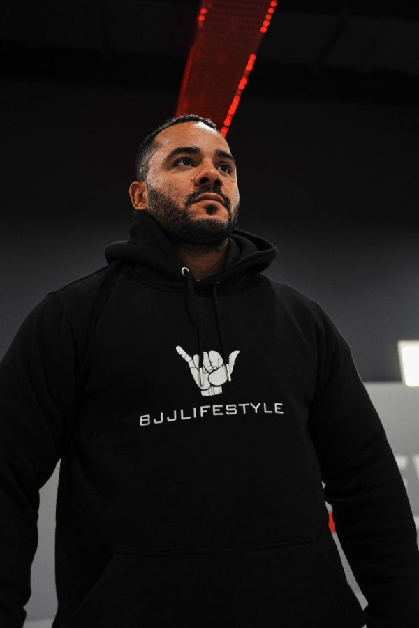 BJJ Hoodie - Roll Forever Black Cotton Armor | Bjjlifestyle