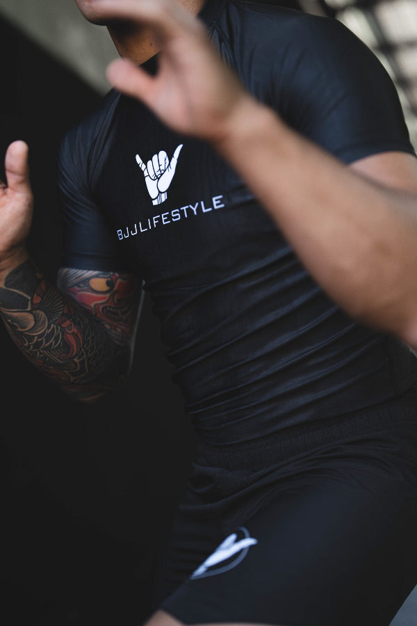 BJJ Compression Rashguard - Short Sleeve Grappling Armor | Bjjlifestyle