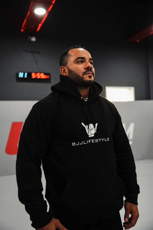 BJJ Hoodie - Roll Forever Black Cotton Armor | Bjjlifestyle