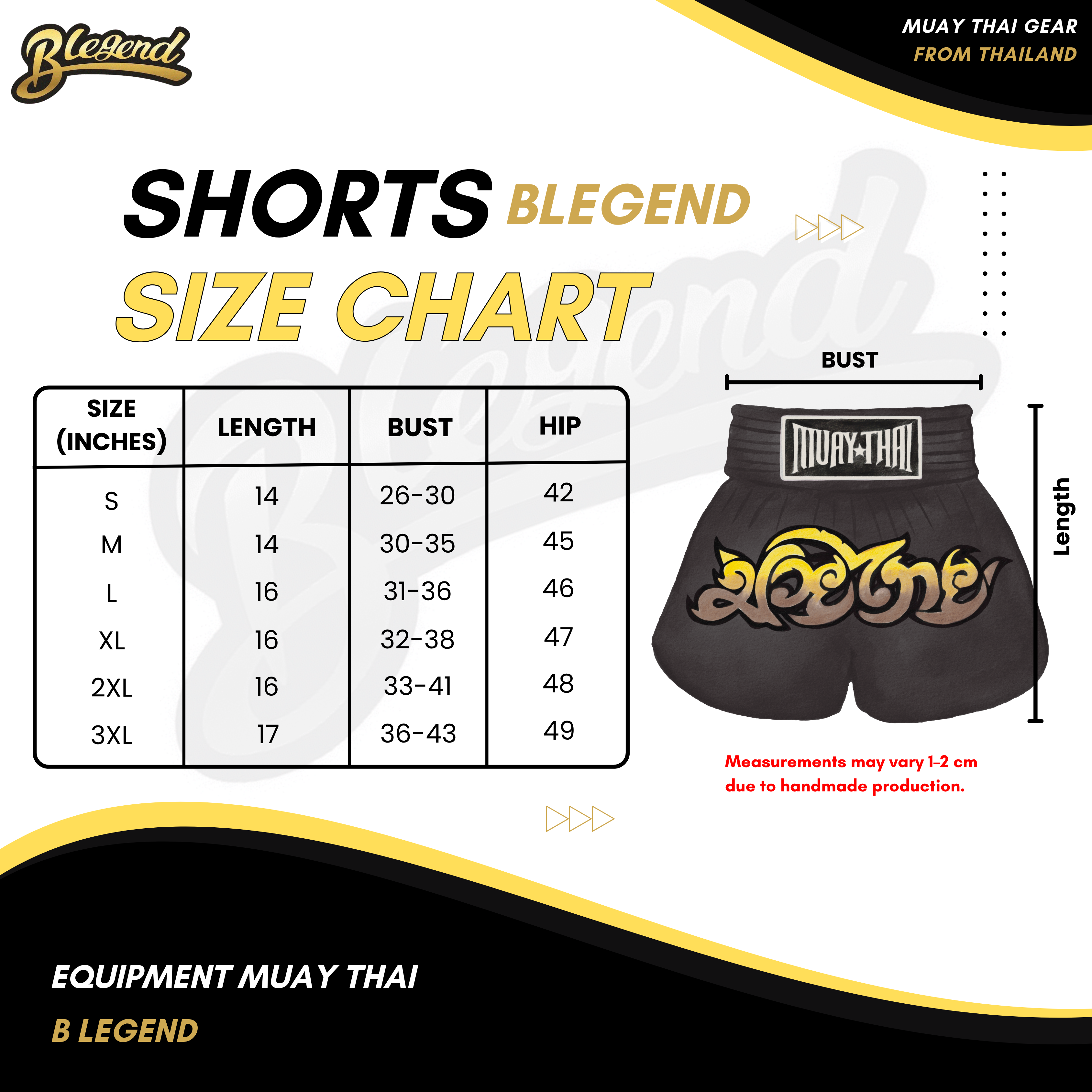 Blegend Muay Thai Short  Bar
