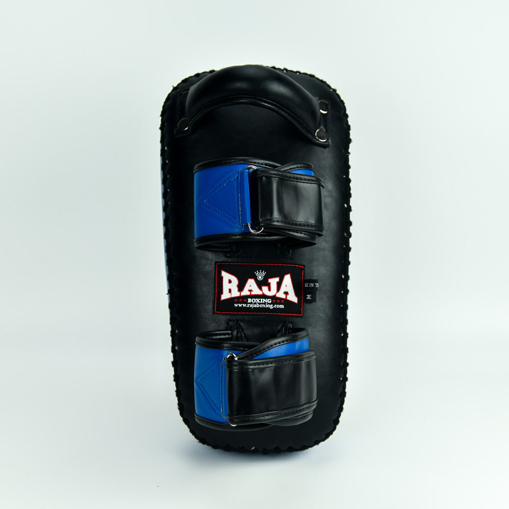 Raja Kicking Pads — Black Blue — MMAGuy fight gear Phuket
