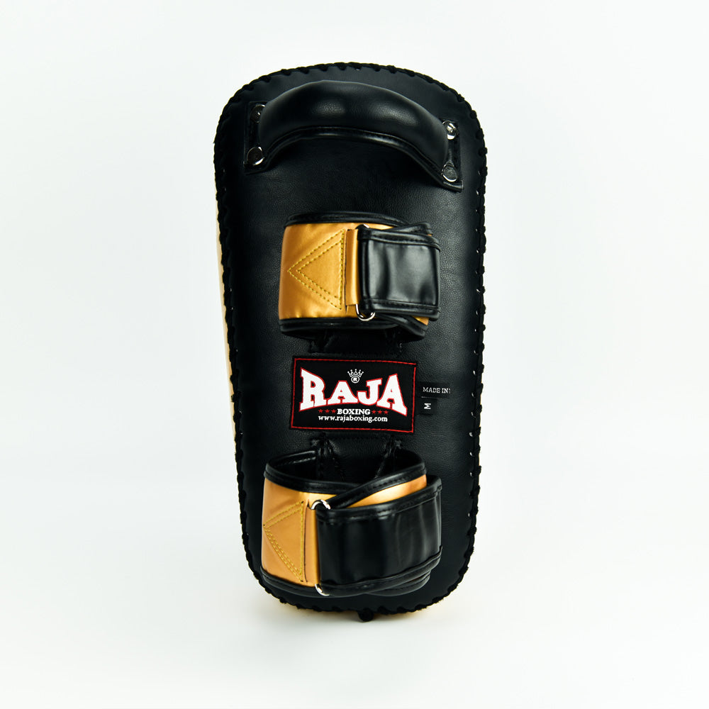 Raja Kicking Pads — Black Gold — MMAGuy fight gear Phuket