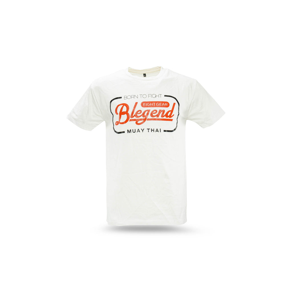 Blegend Muay Thai T-Shirt  Rebin White