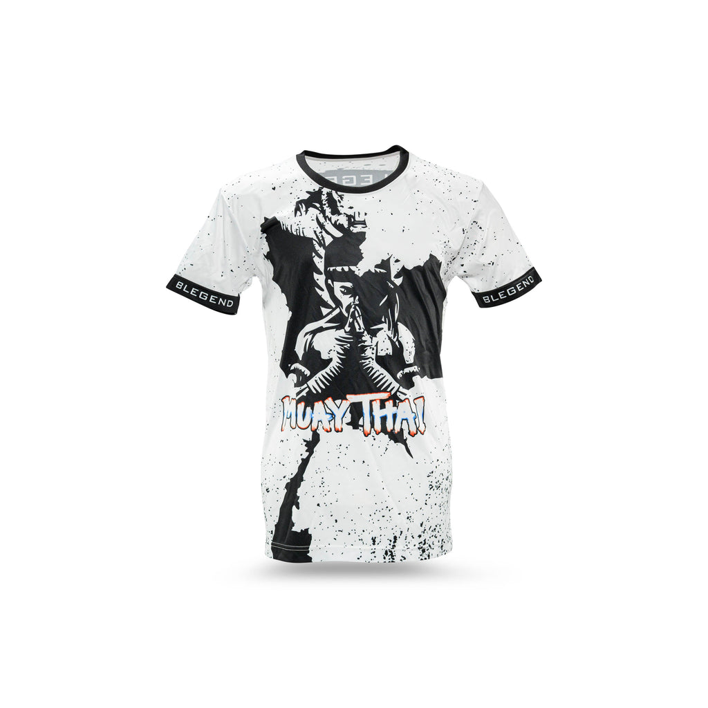 Blegend Nak Muay Dry-fit Muay Thai T-shirt White