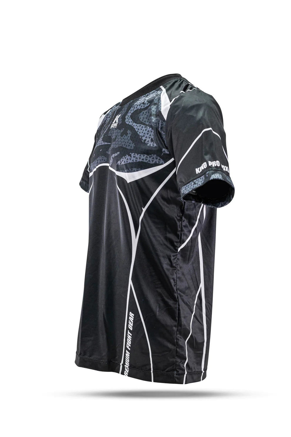 Black and white King Pro T-Shirt cycling jersey with reflective accents